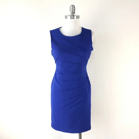 Calvin Klein | Dresses | Calvin Klein S 4 P Royal Blue Sheath Dress Career  | Poshmark